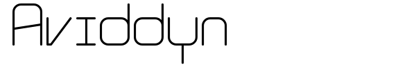 Aviddyn font preview